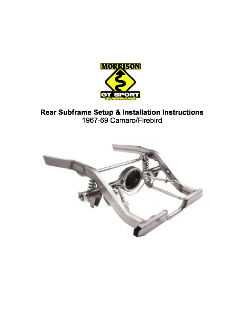 Rear Suspension - Art Morrison